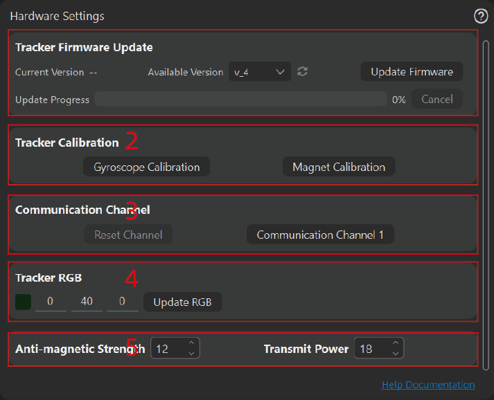 Hardware Configuration Panel