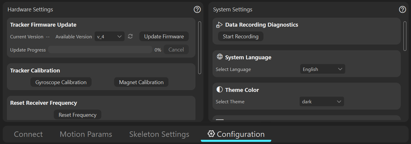 Settings Panel Image